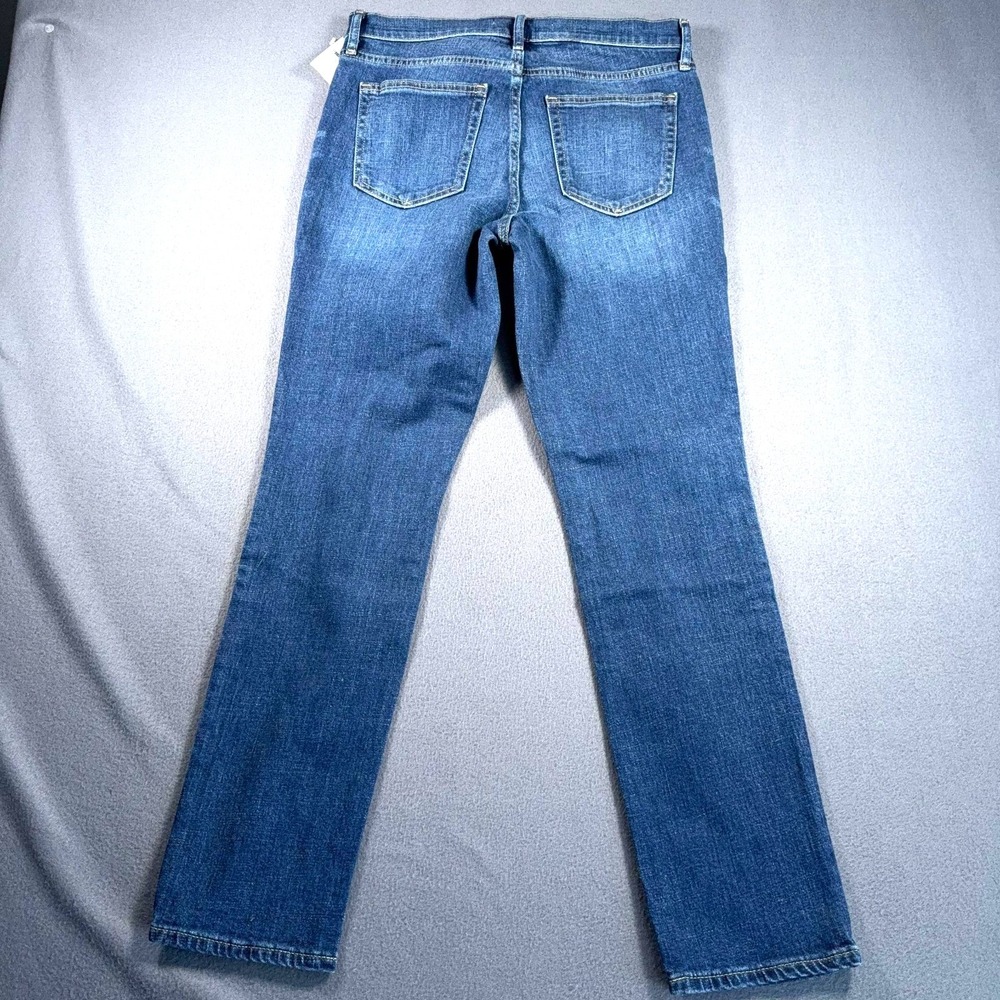 Gap 1969 Real Straight Jeans Women 29R Dark Indigo Mid Rise 31x30 NWT - Picture 2 of 12